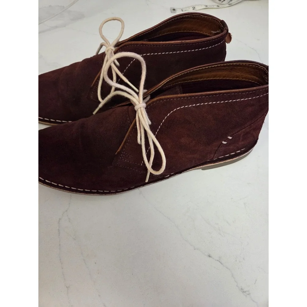 Steve Madden Mens Brown Suede Chukka Desert Boots Size 11 Harken Brown